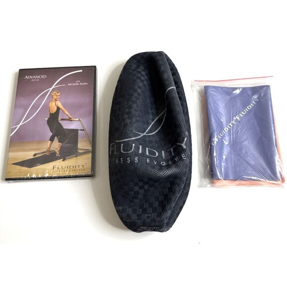 Fluidity Michelle Austin DVD Advanced Barre Resistance Bands Ball New Sealed - Picture 1 of 8